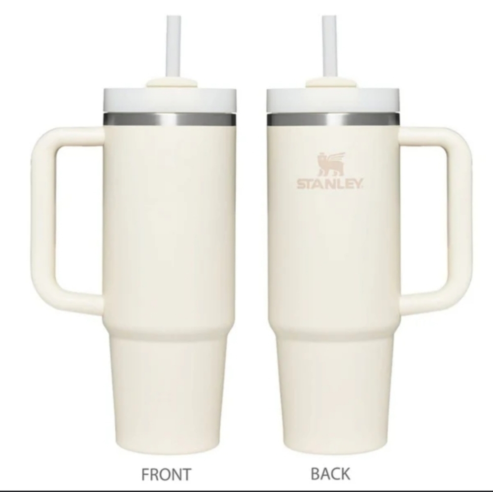NEW Stanley Flowstate H2.O Quencher Creme Accent 40oz Tumbler